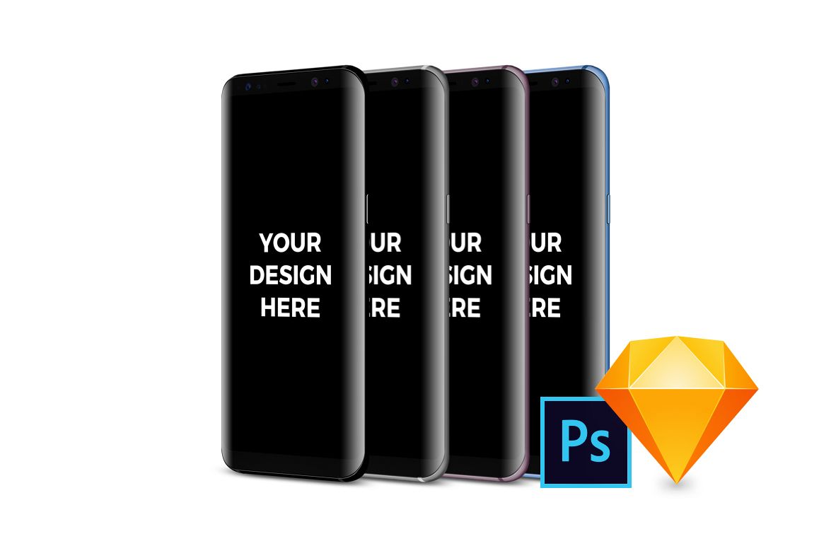 28x Samsung Galaxy S8 Mockups example image 1