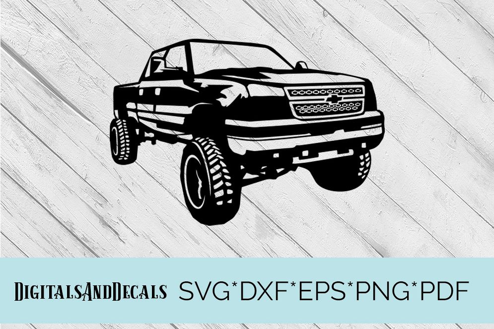 Chevy Truck SVG Cutting File (58330) | SVGs | Design Bundles