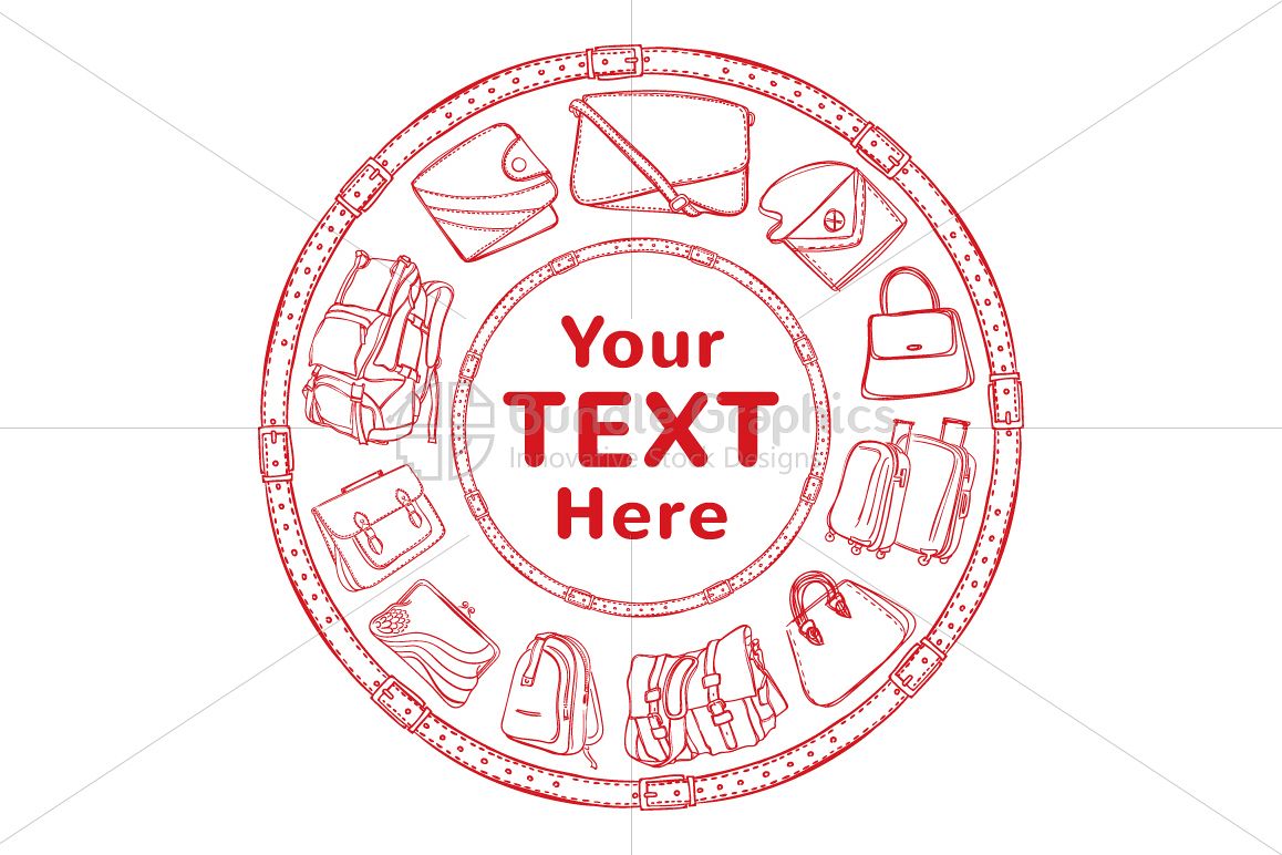 Bags and Wallets Icon Template Design example image 1