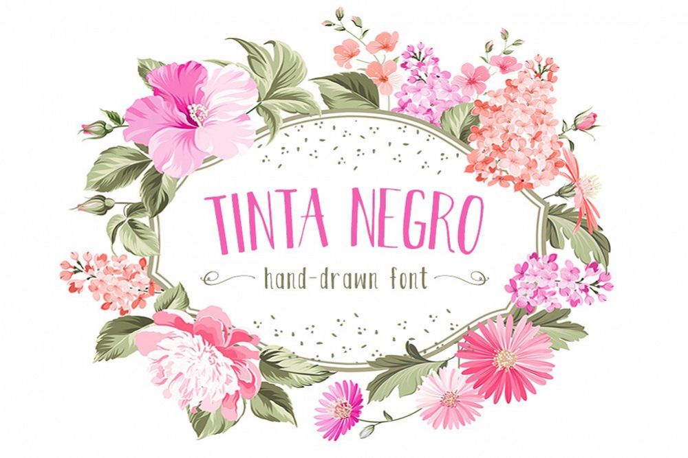 Tinta Negro Font example image 1