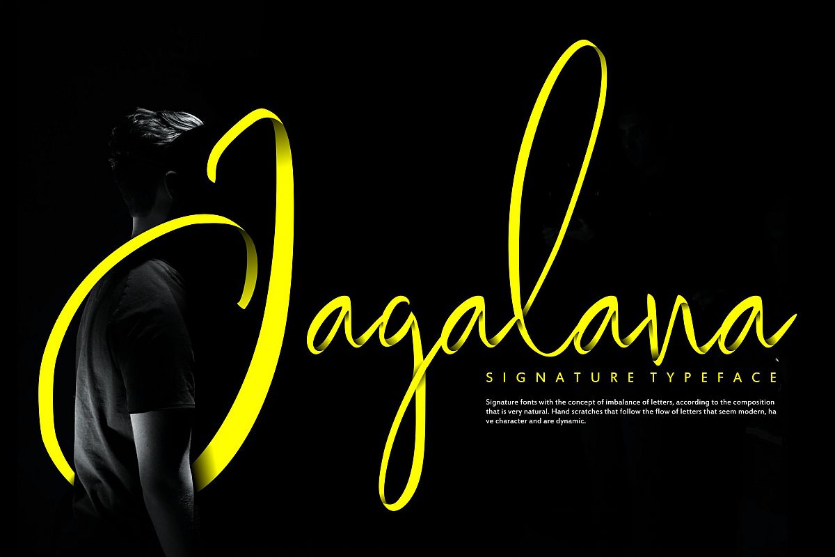 Jagalana | Signature Typeface example image 1