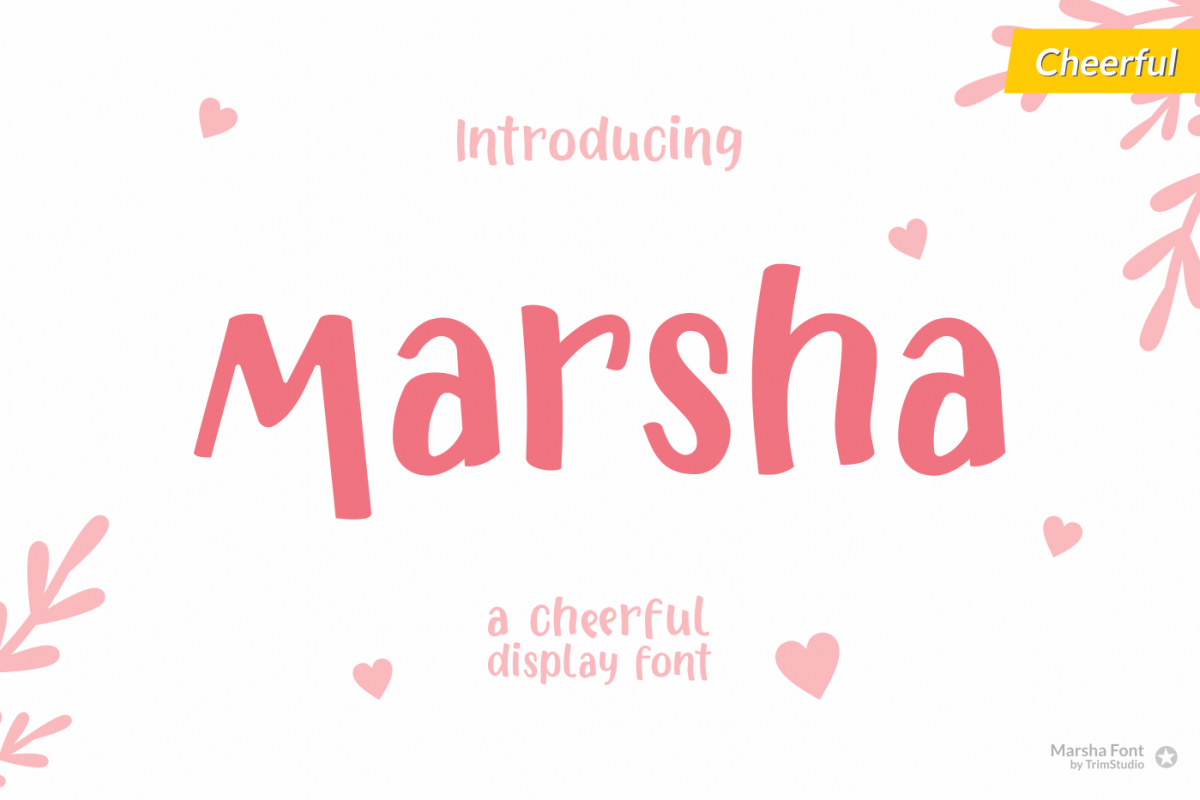 Marsha - Cheerful Font example image 1