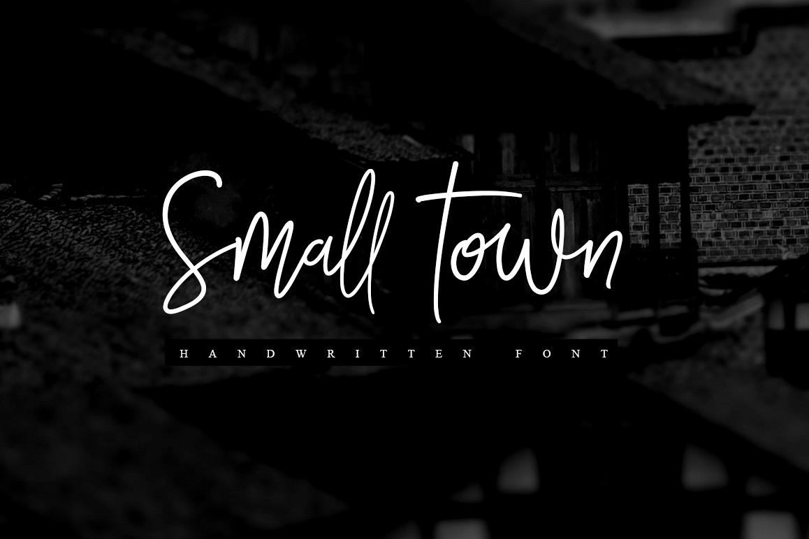 Smalltown handwritten font example image 1