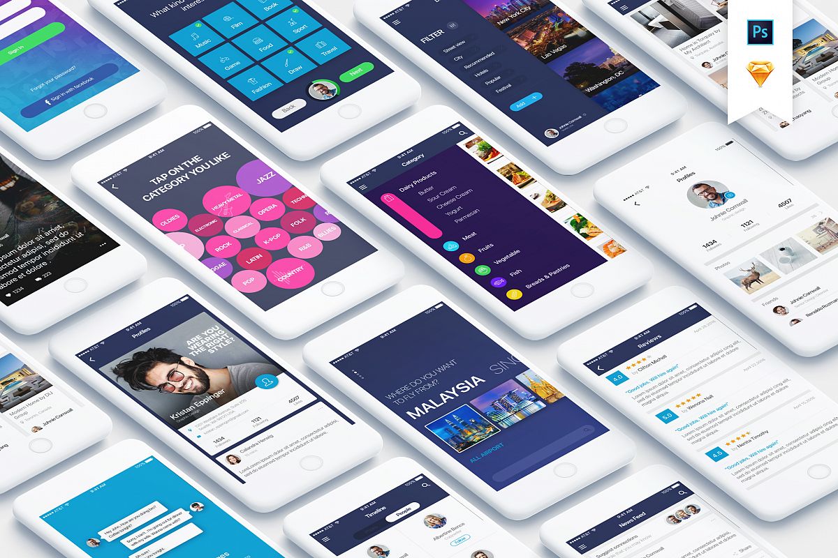 Mountify Mobile UI Kit example image 1