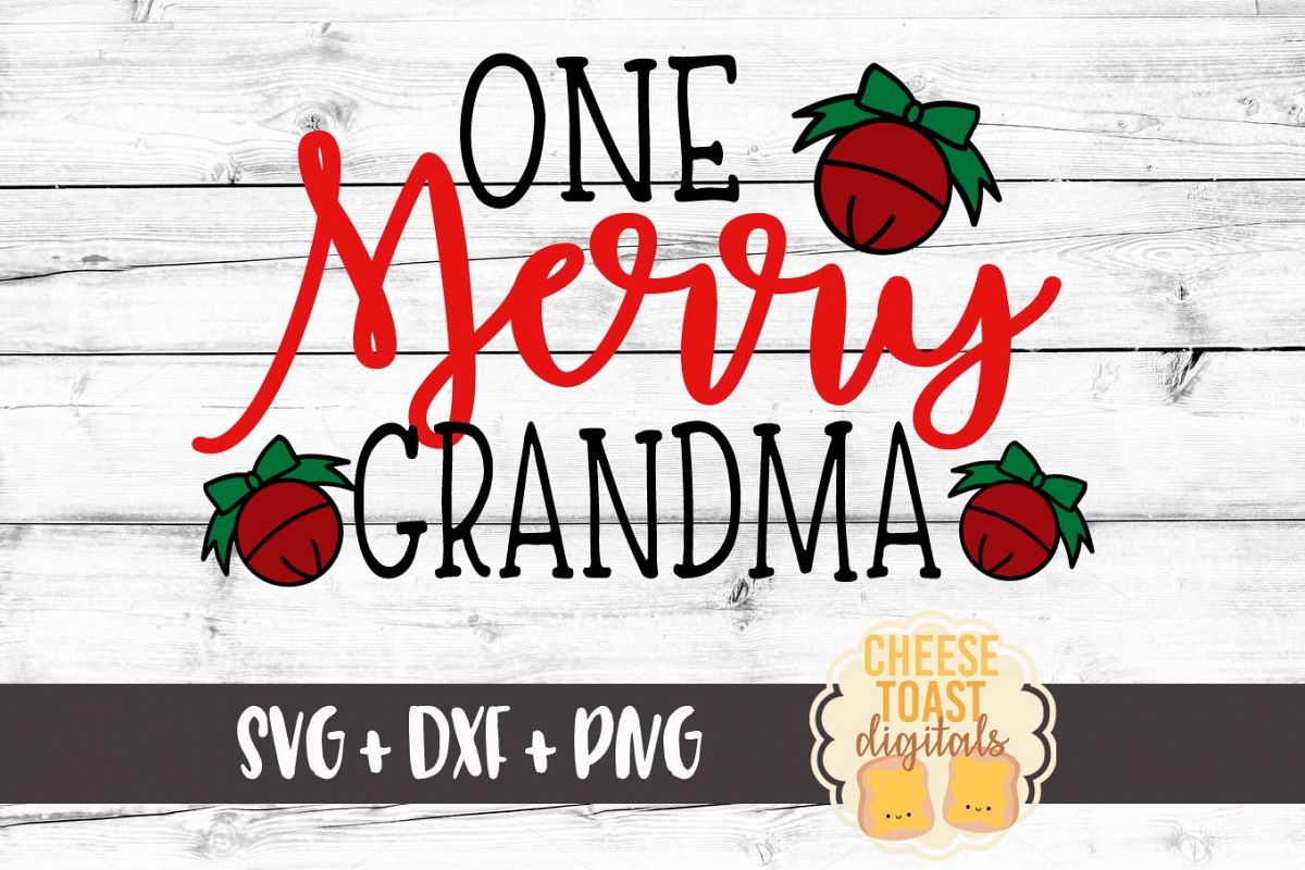 Download One Merry Grandma - Christmas SVG File (123058) | SVGs ...