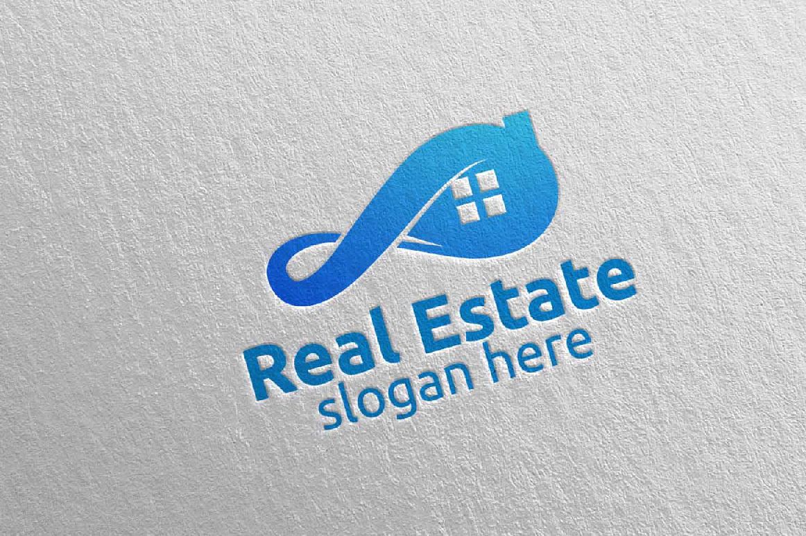 Real Estate Infinity Logo Design 36 example image 1