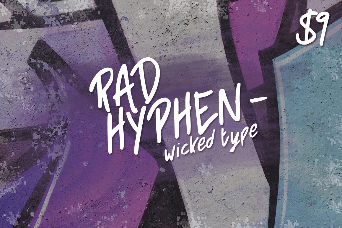 Rad Hyphen Font example image 1