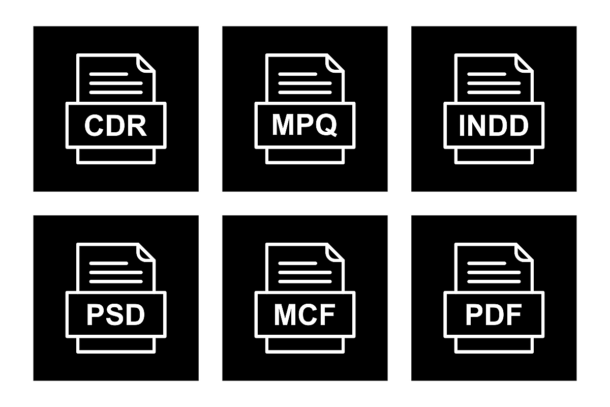 Set Of File Formats Icons example image 1