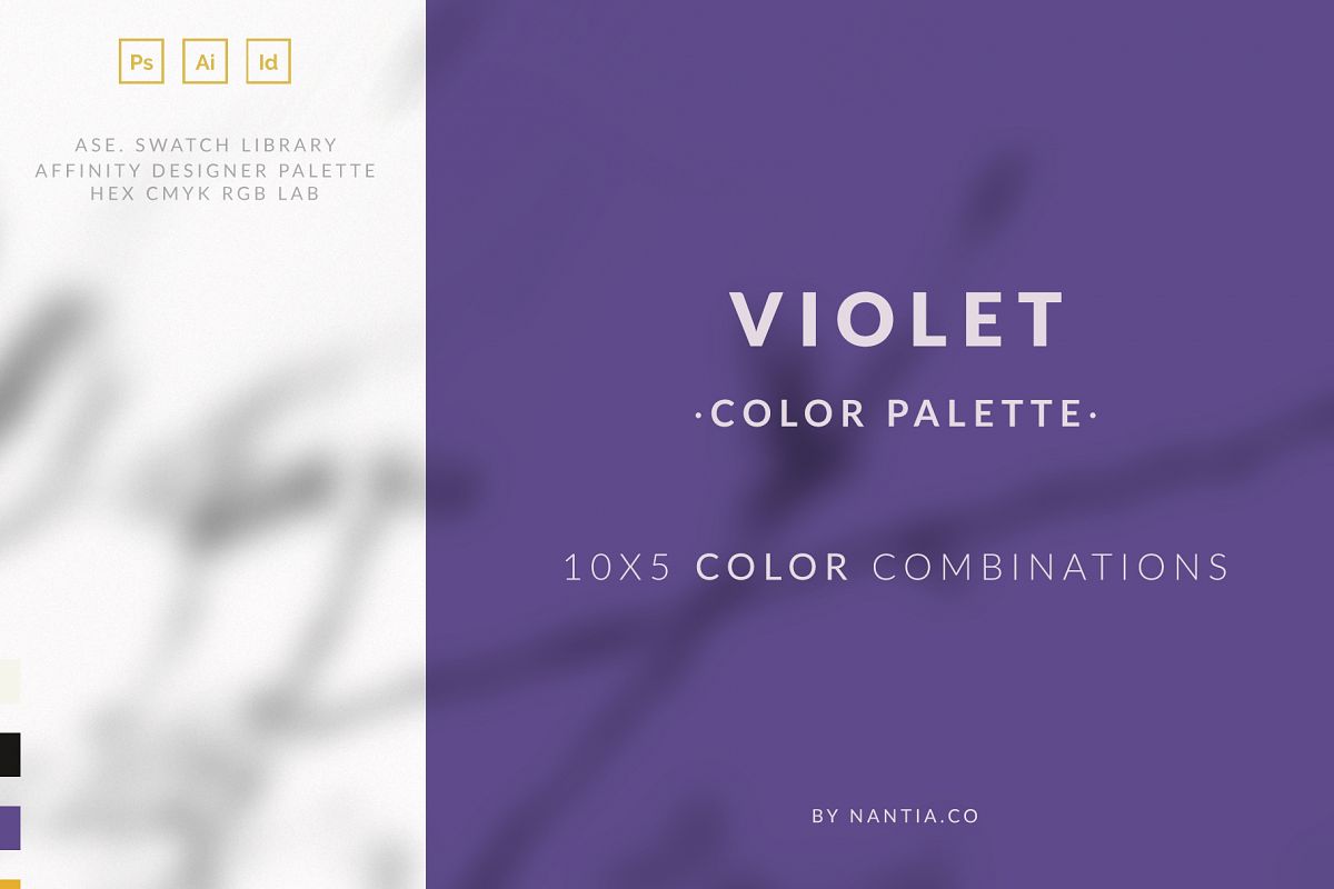 Violet Color Palette collection example image 1
