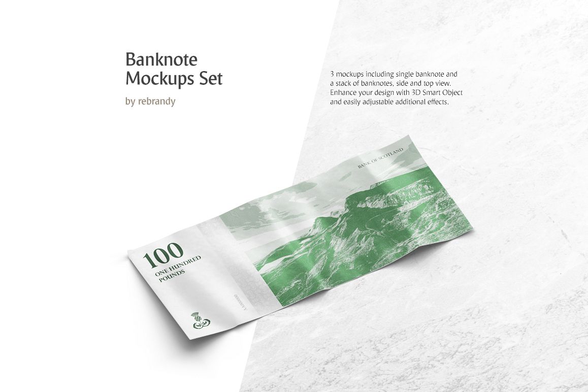Banknote Mockups Set example image 1