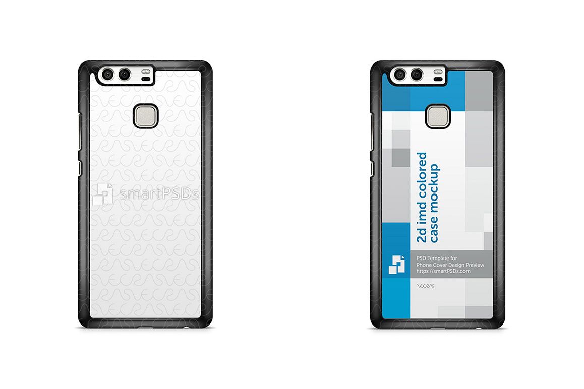 Huawei P9 2d IMD Colored Mobile Case Design Mockup 2016 example image 1