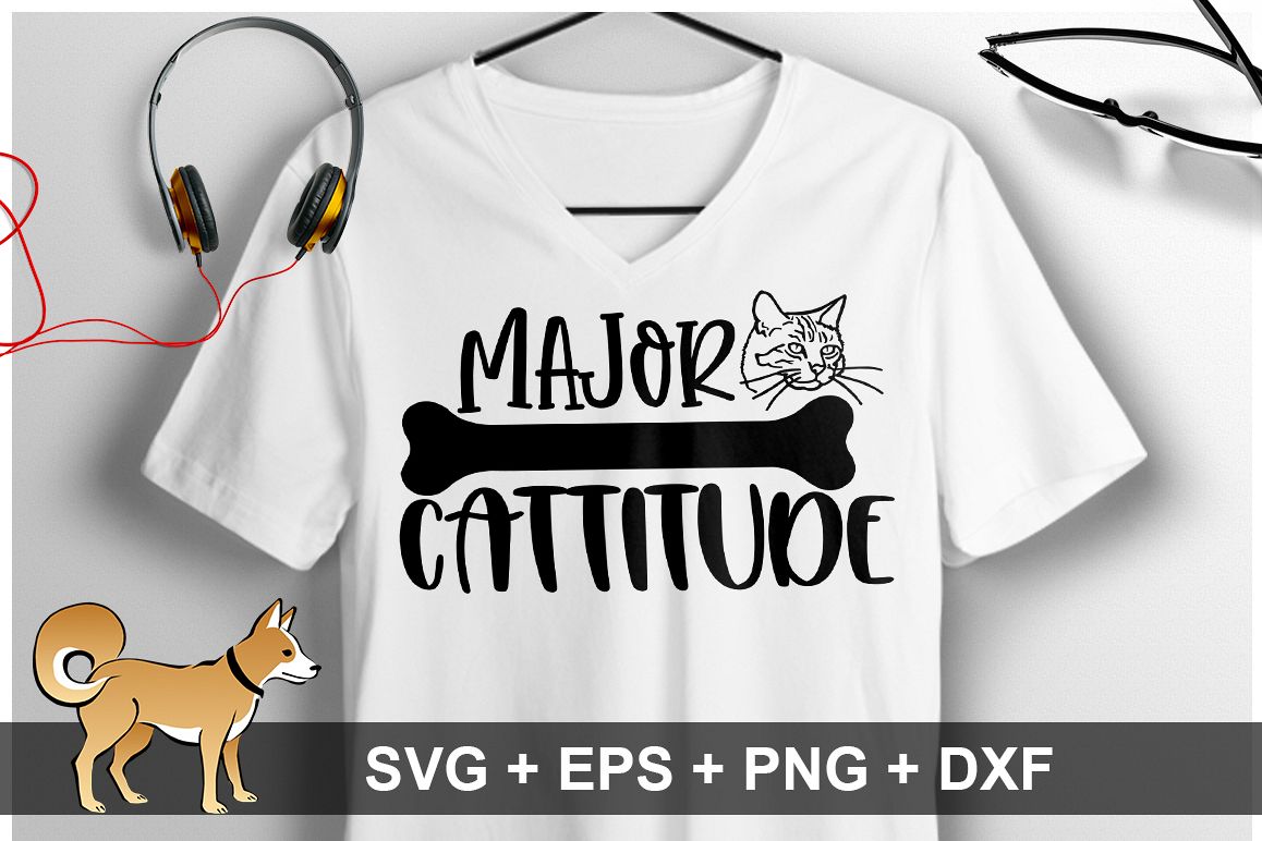 Major Cattitude SVG Design example image 1