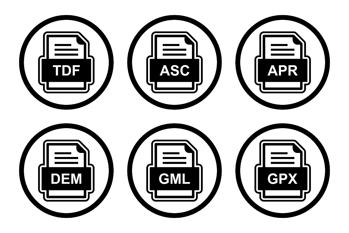 Set Of File Formats Icons example image 1