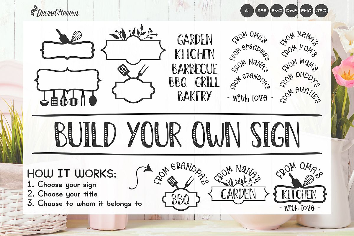 Sign Making Bundle - Kitchen Sign SVG Builder example image 1