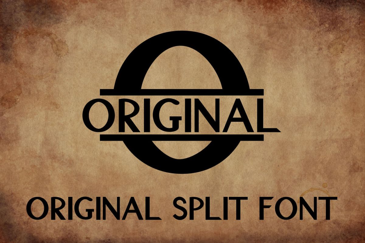Original Split Font - A Monogram Font example image 1