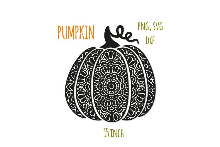 Bohemian scroll pumpkin svg. Fancy pumpkin example image 1