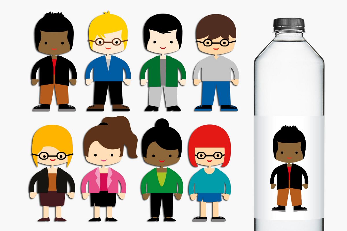 High school students - People clip art illustrations example image 1