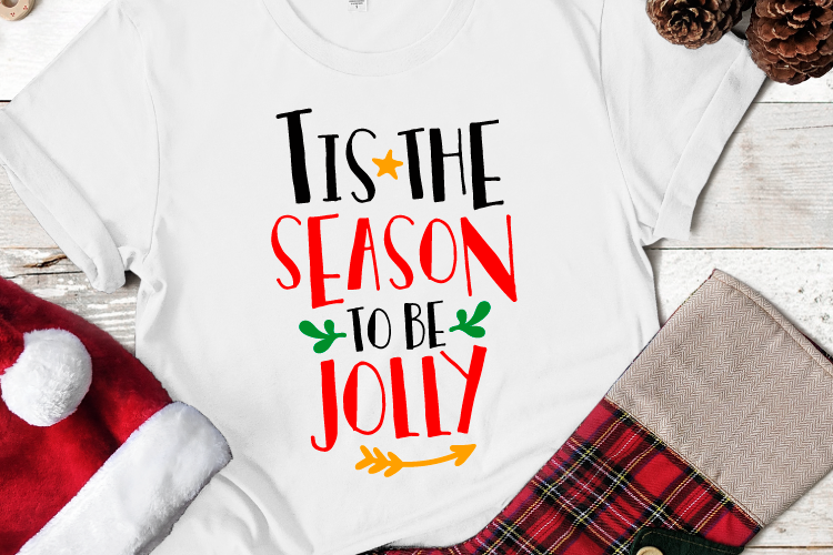 Tis The Season To Be Jolly Svg, Christmas, Christmas Svg example image 1