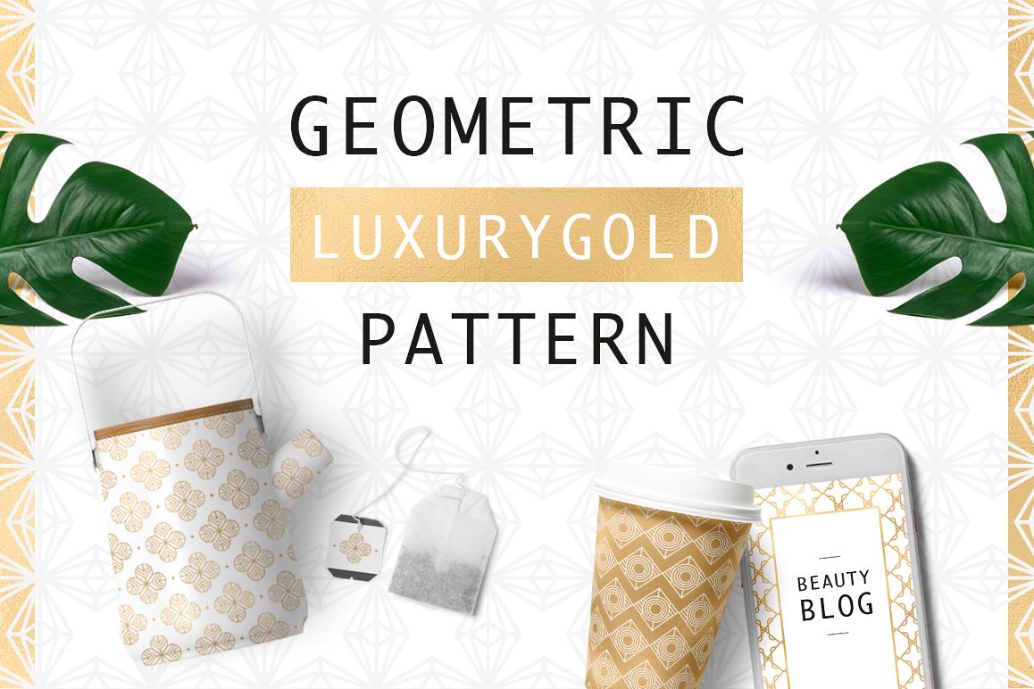 Geometric Luxurygold Pattern example image 1