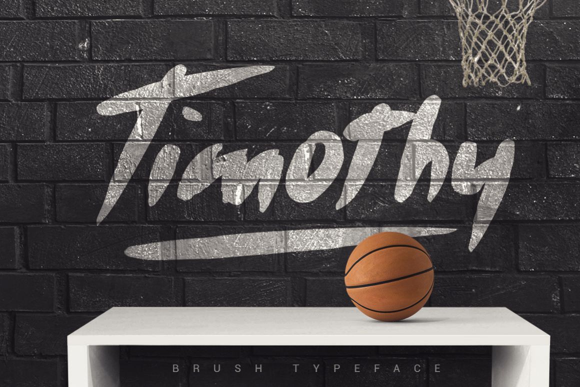 Timothy Brush Typeface example image 1