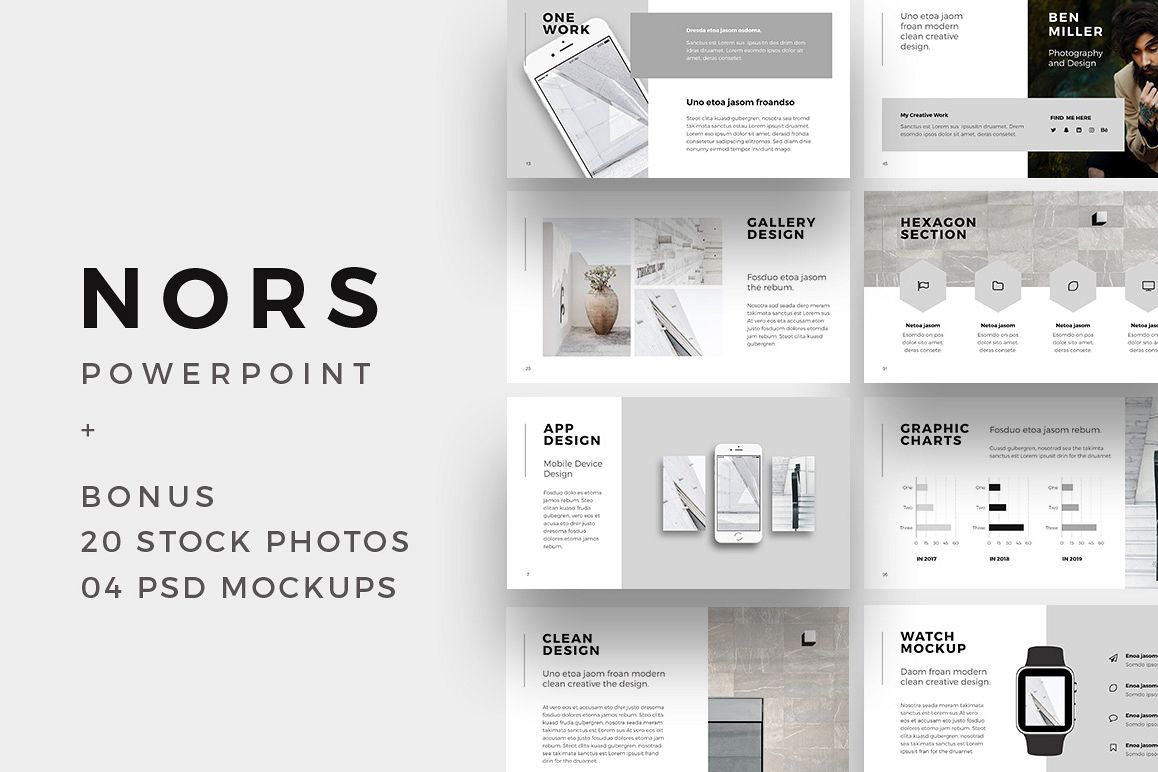 NORS Powerpoint Template + Big Bonus example image 1