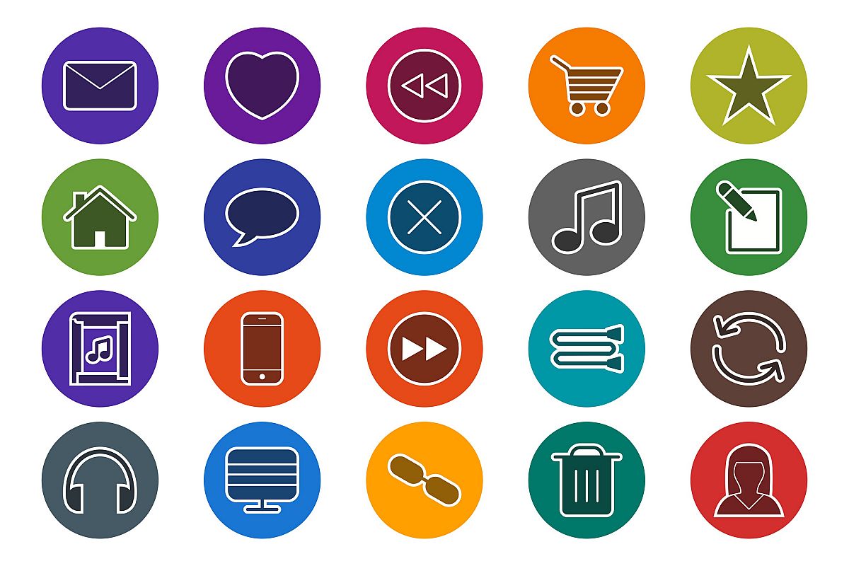 Set Of Multimedia Icons example image 1