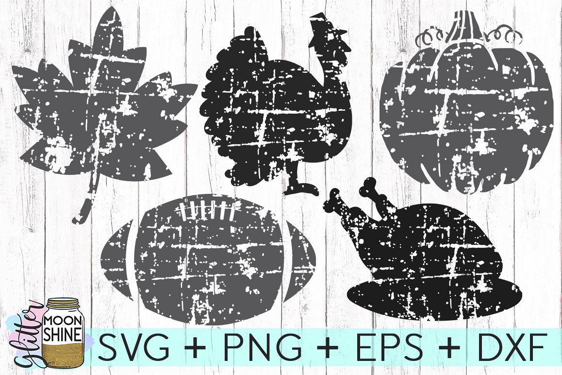 Distressed Fall Bundle SVG DXF PNG EPS Cutting Files example image 1