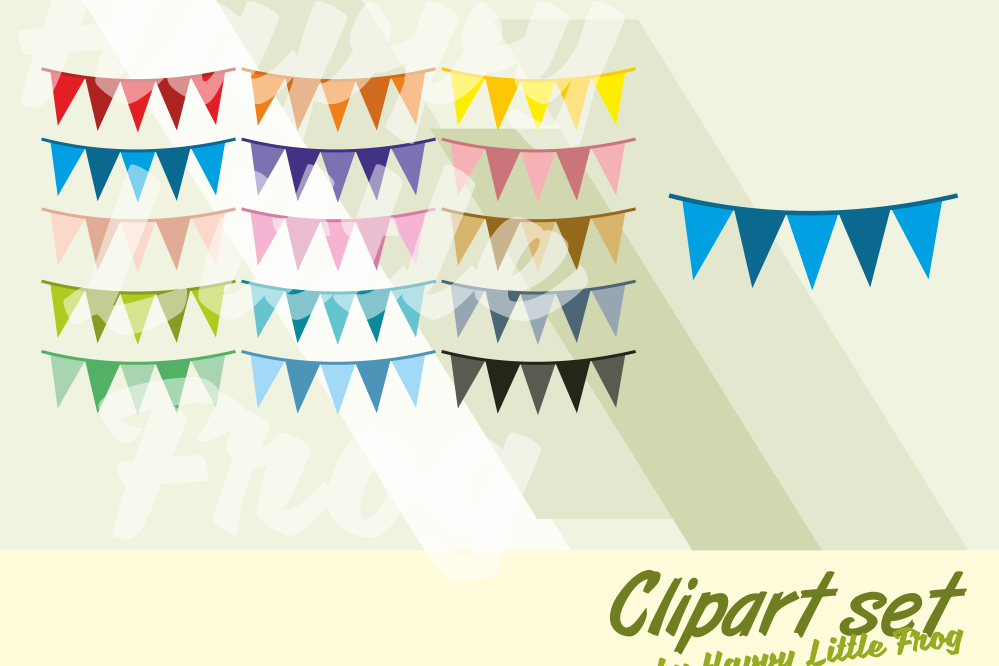 Bunting Banner Clipart Garland Clipart Flag Party Graphic Design Flag