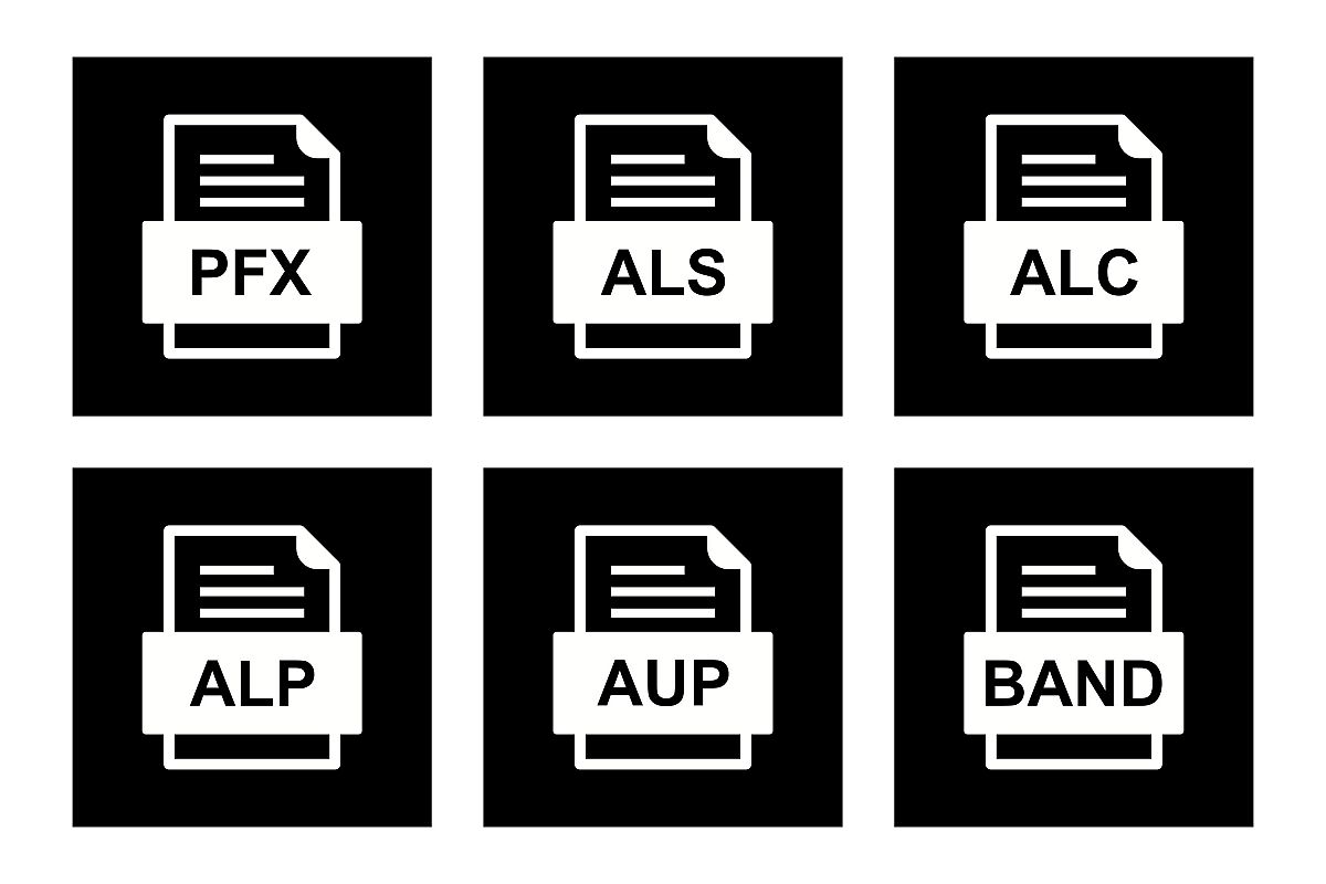 Set Of File Formats Icons example image 1