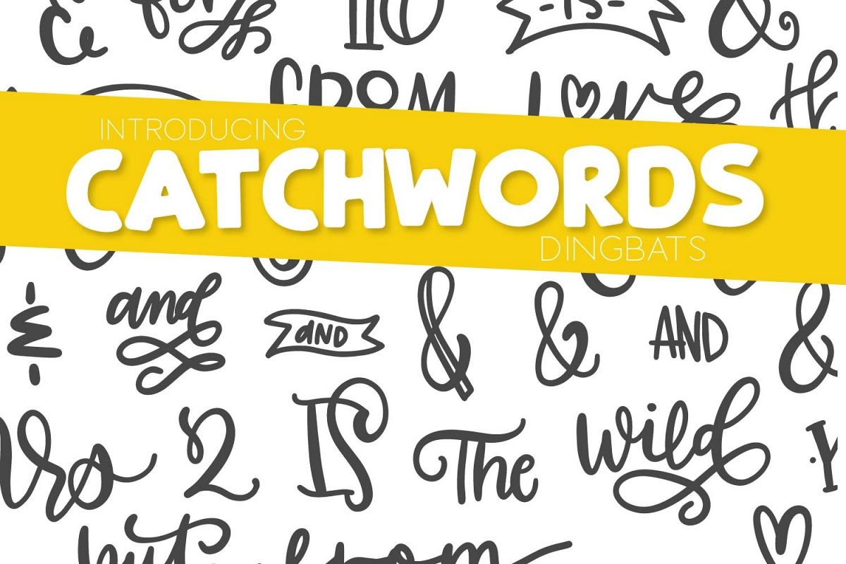 Catchwords & Ampersands - A Dingbat Font example image 1