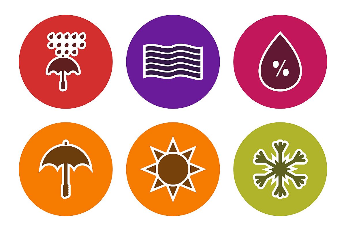 Set Of Weather And Season Icons example image 1
