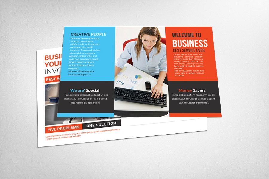 Multipurpose Business Postcard Template example image 1