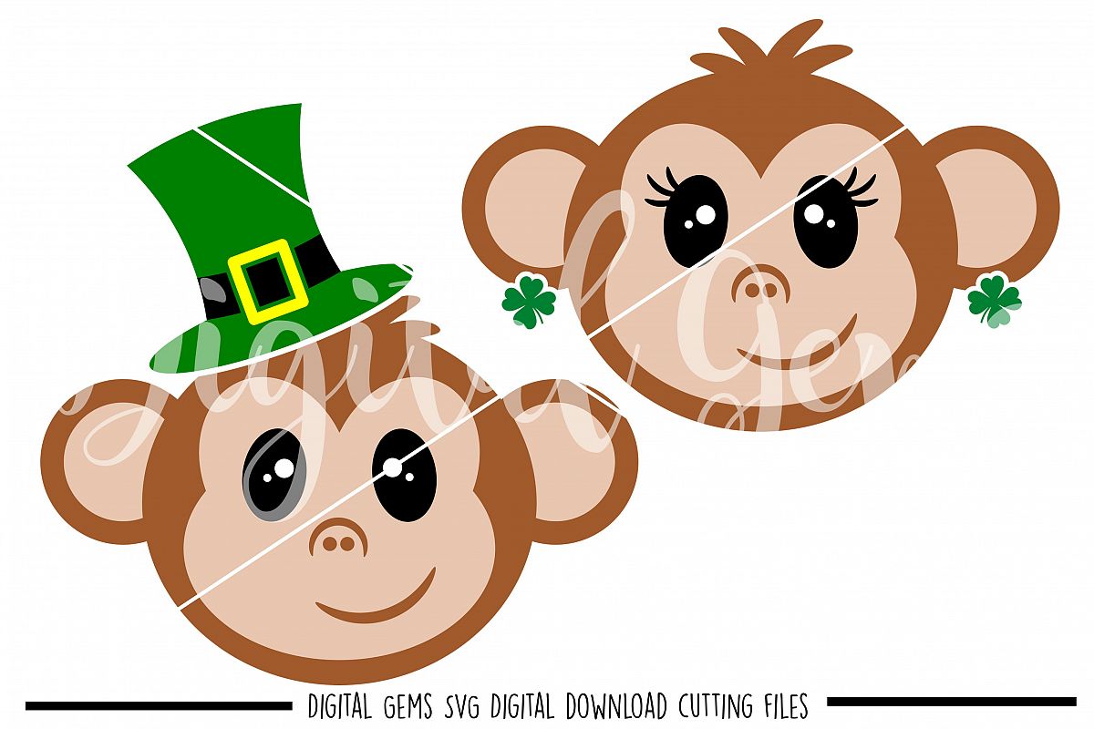 Monkey SVG / PNG / EPS / DXF Files example image 1