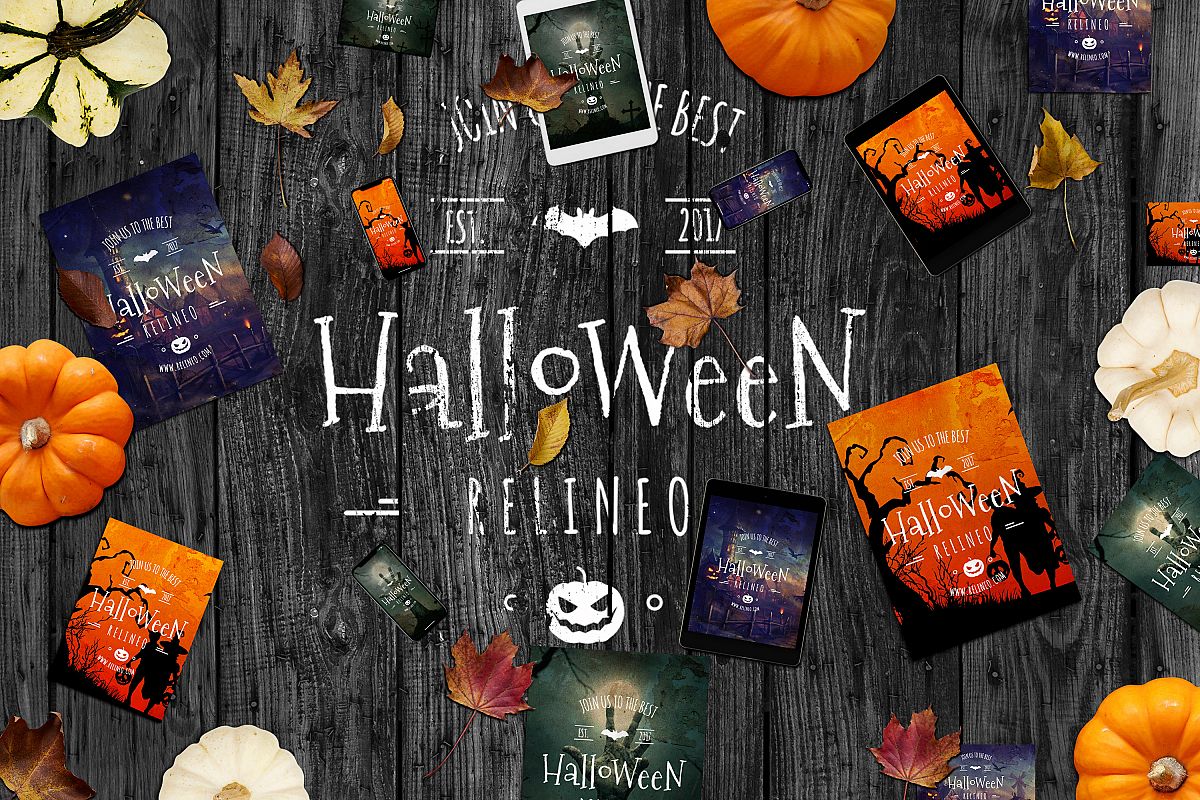 Halloween Scene and Mock-up Creator #1 example image 1
