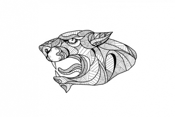 Panther Head Zentagle example image 1