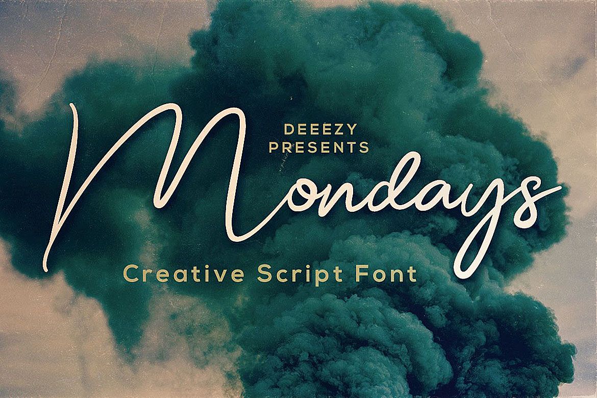 Mondays Script Font example image 1