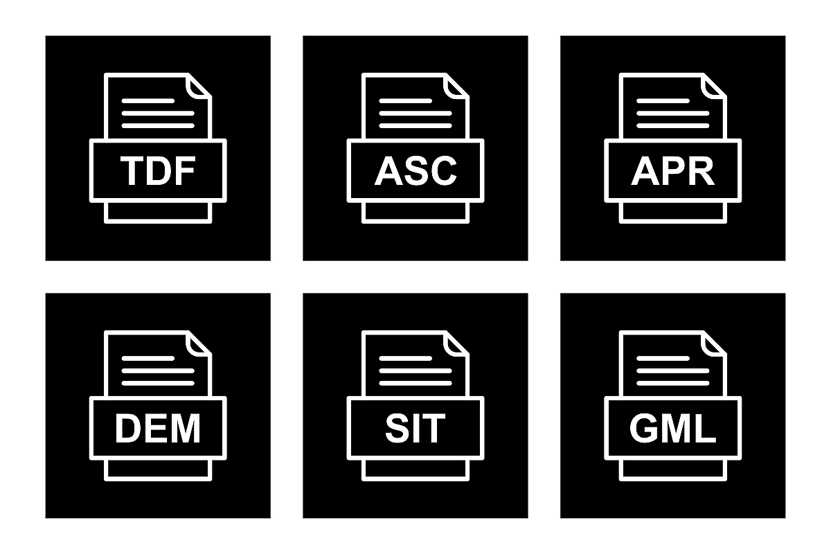 Set Of File Formats Icons example image 1