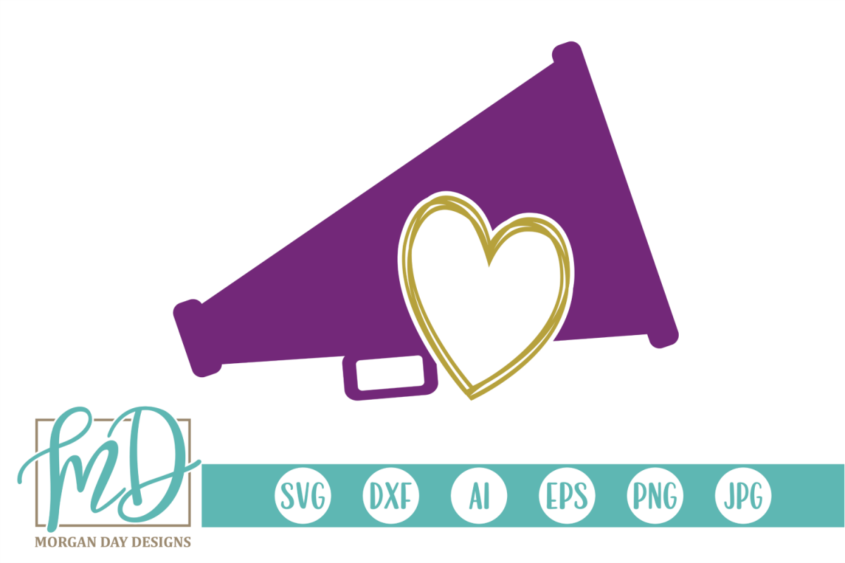 Cheer - Megaphone SVG, DXF, AI, EPS, PNG, JPEG example image 1