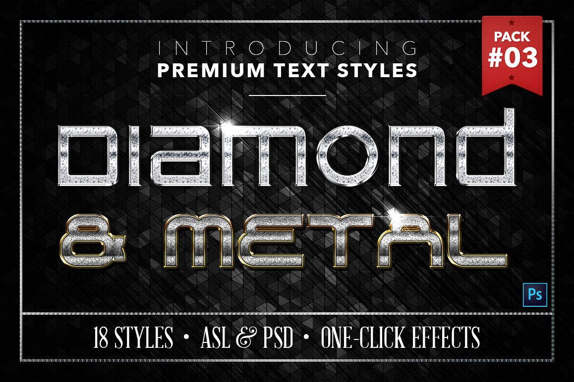 Diamond & Metal #3 - 18 Text Styles example image 1