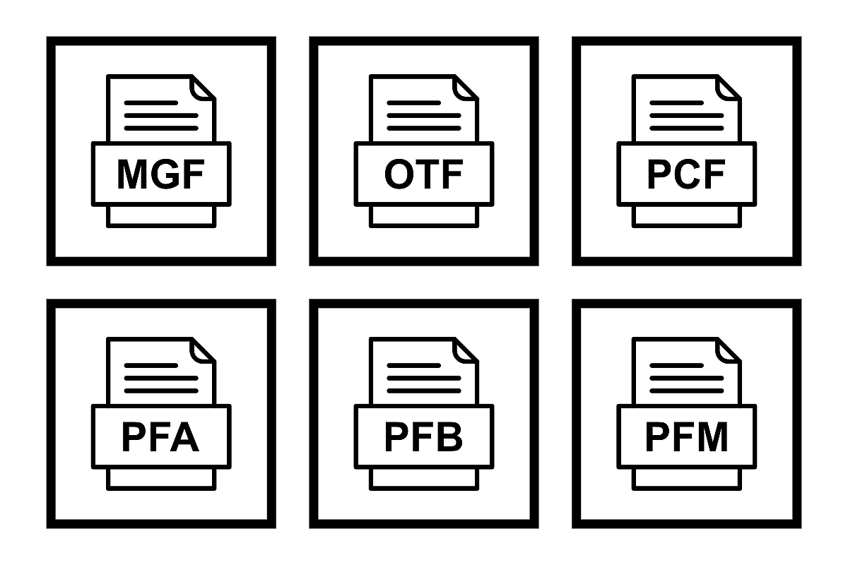Set Of File Formats Icons example image 1