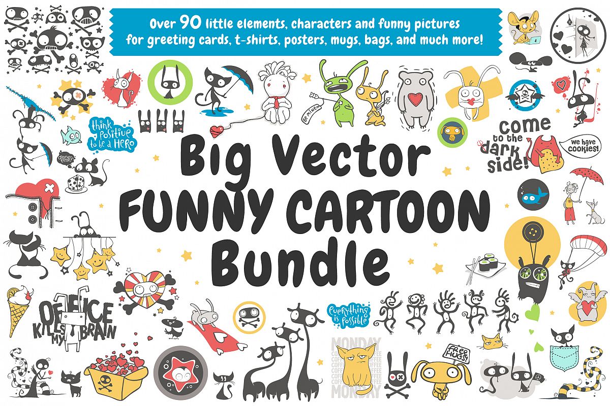 Vector Cartoon Bundle example image 1