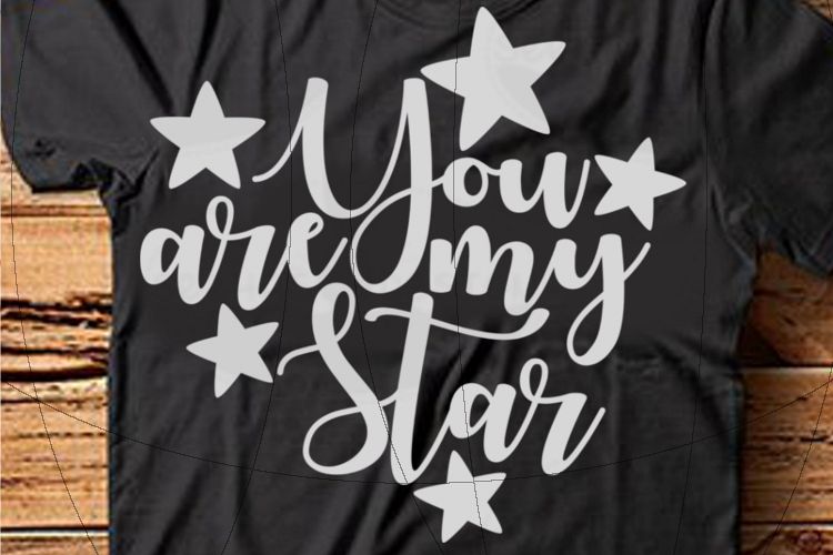File You are my Star for Cutting Lasercut Print SVG PDF EPS example image 1