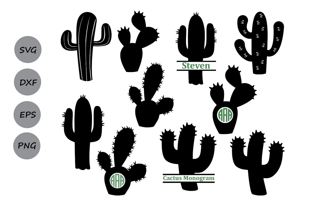 Download Cactus svg, cactus clipart, Cactus Monogram Svg, cactus ...