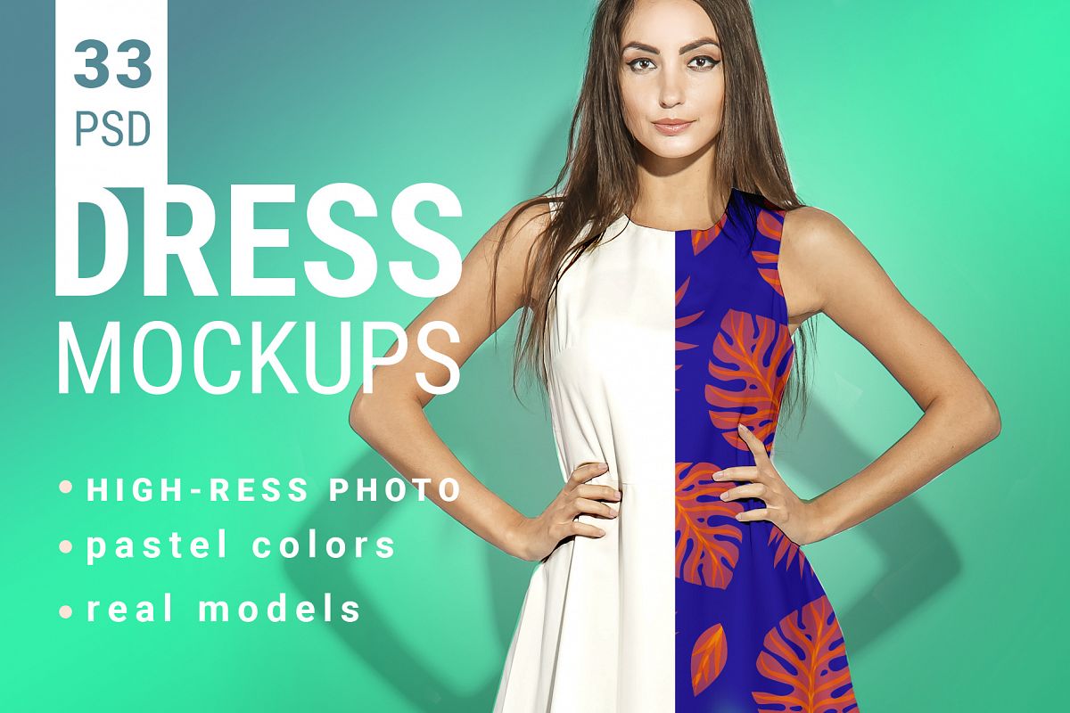 Woman's Dress Mockup Set example image 1