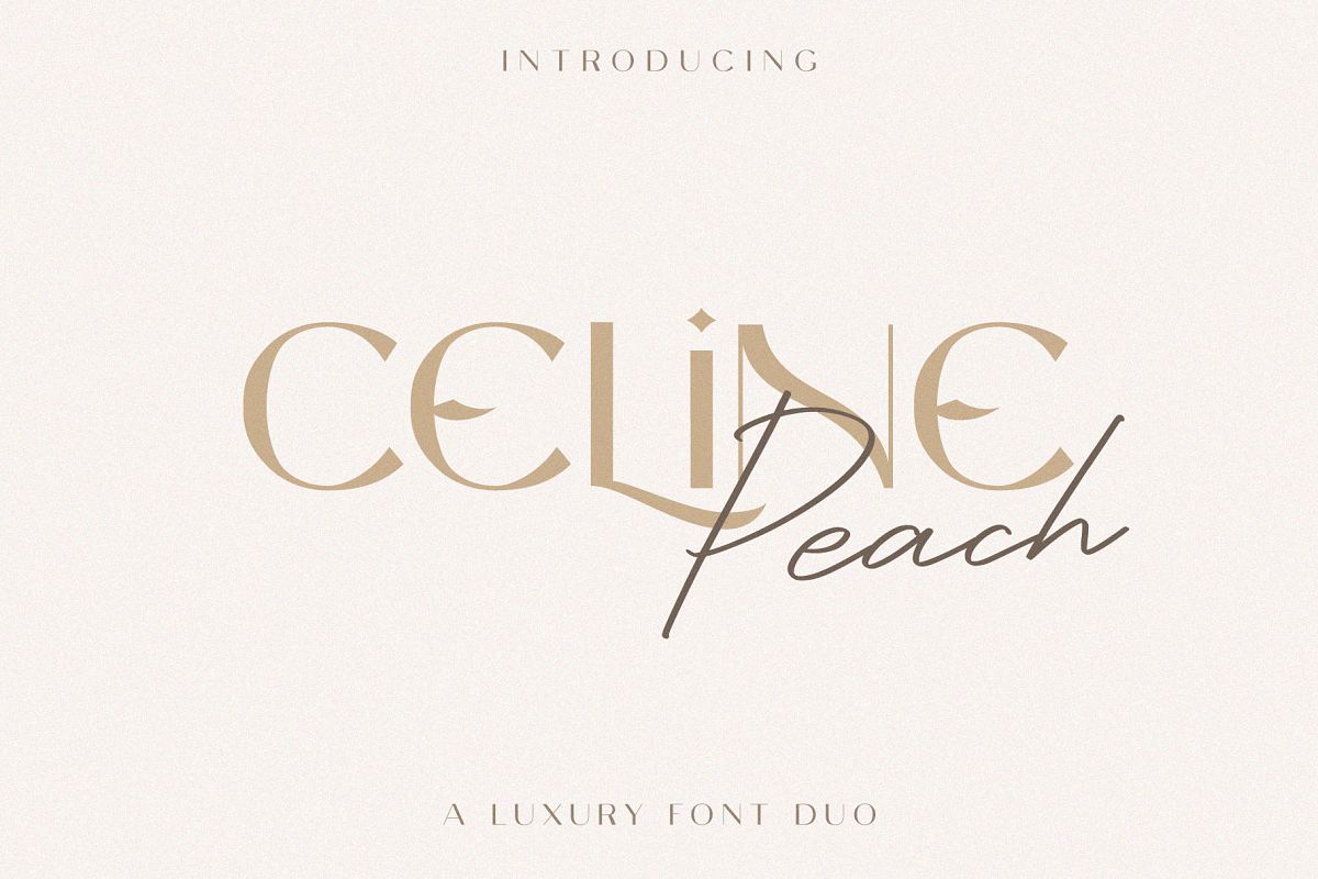 Celine Peach - A Luxury Font Duo example image 1