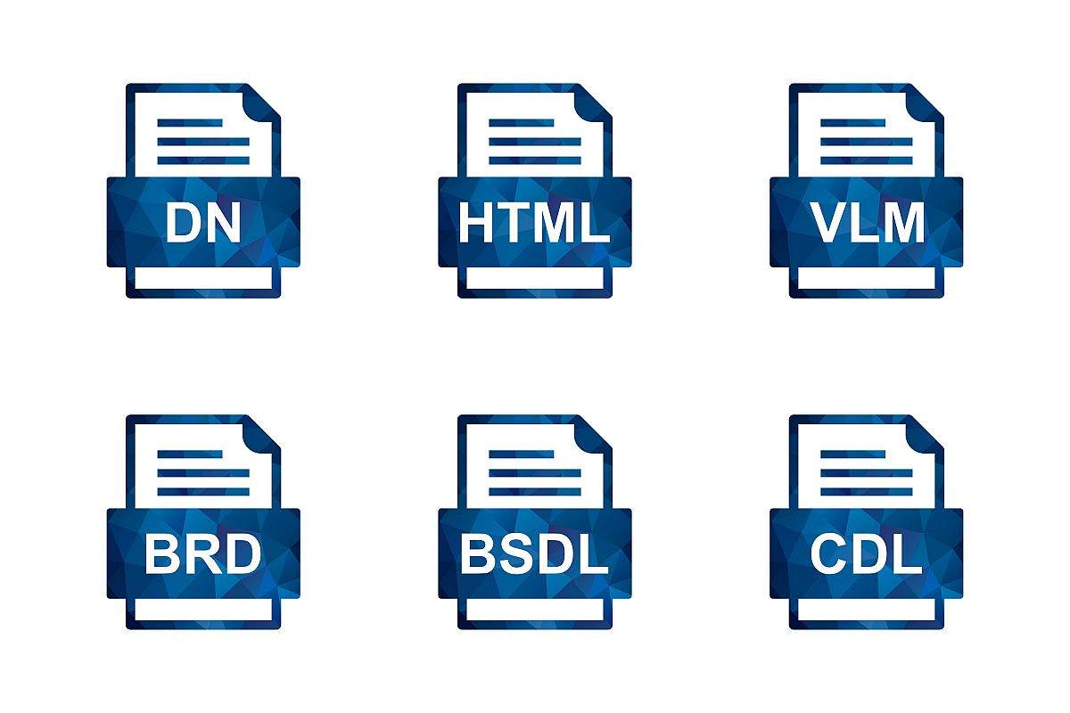 Set Of File Formats Icons example image 1