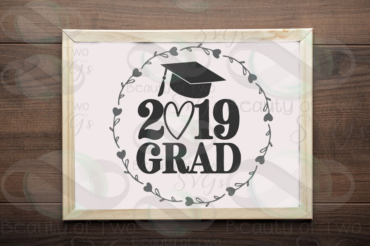 2019 Grad svg and png, 2019 Graduate svg, Graduate 2019 svg example image 1