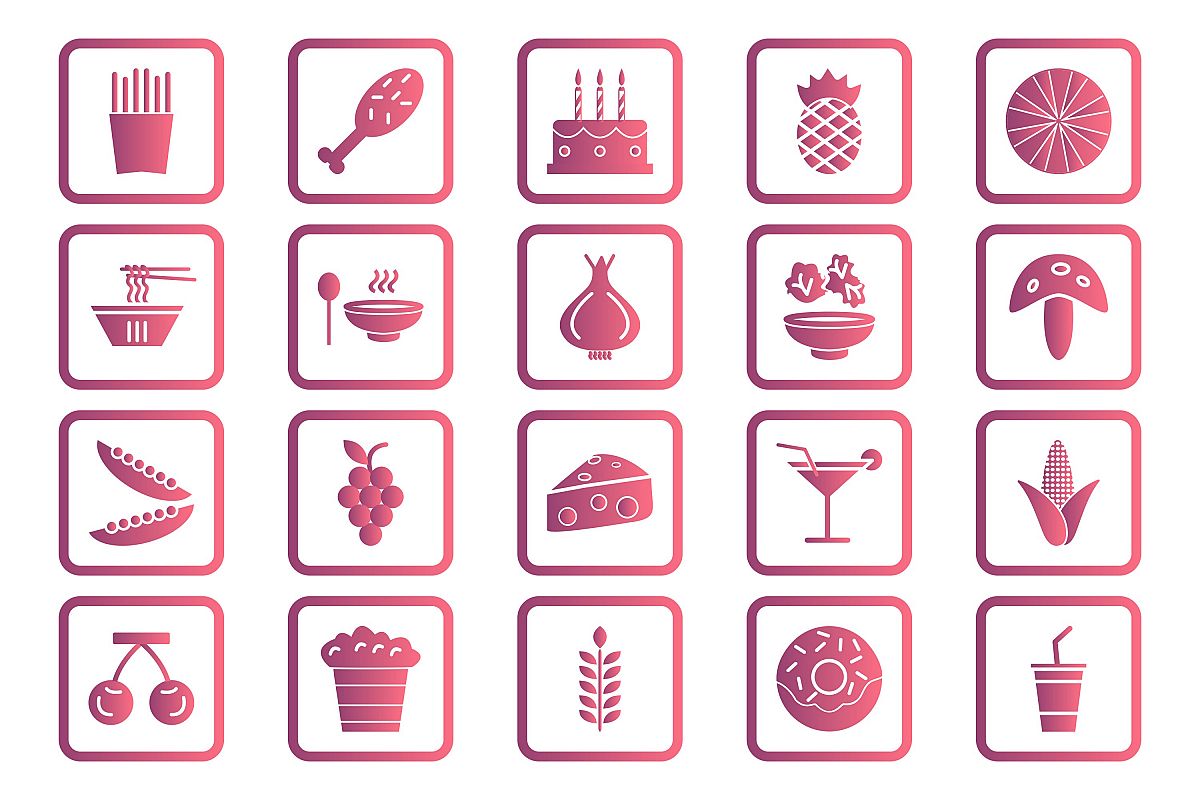 Set Of Food Icons example image 1