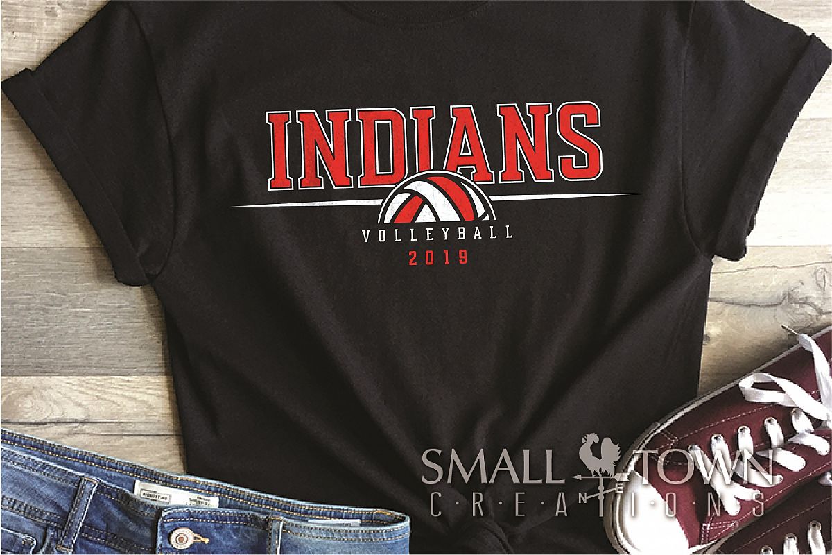Indian, Indian volleyball, Team, logo, PRINT, CUT & DESIGN example image 1