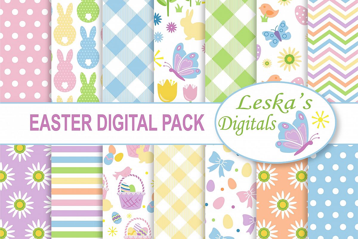 Easter Digital Paper example image 1